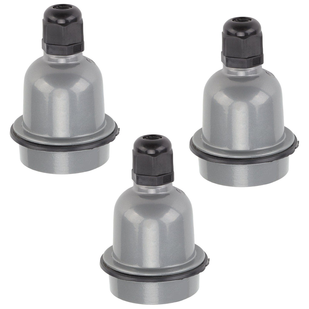 3 Pcs E27 Lamp Holder Waterproof Good Heat Insulation Anti Melting Ceramic E27 Light Socket