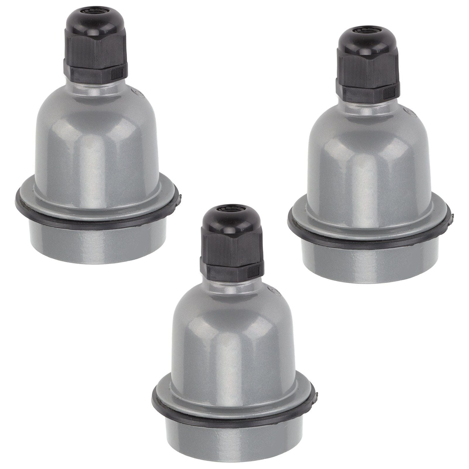 3 Pcs E27 Lamp Holder Waterproof Good Heat Insulation Anti Melting Ceramic E27 Light Socket