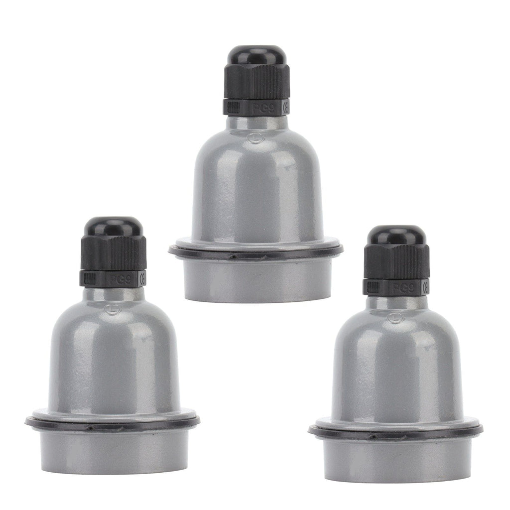 3 Pcs E27 Lamp Holder Waterproof Good Heat Insulation Anti Melting Ceramic E27 Light Socket