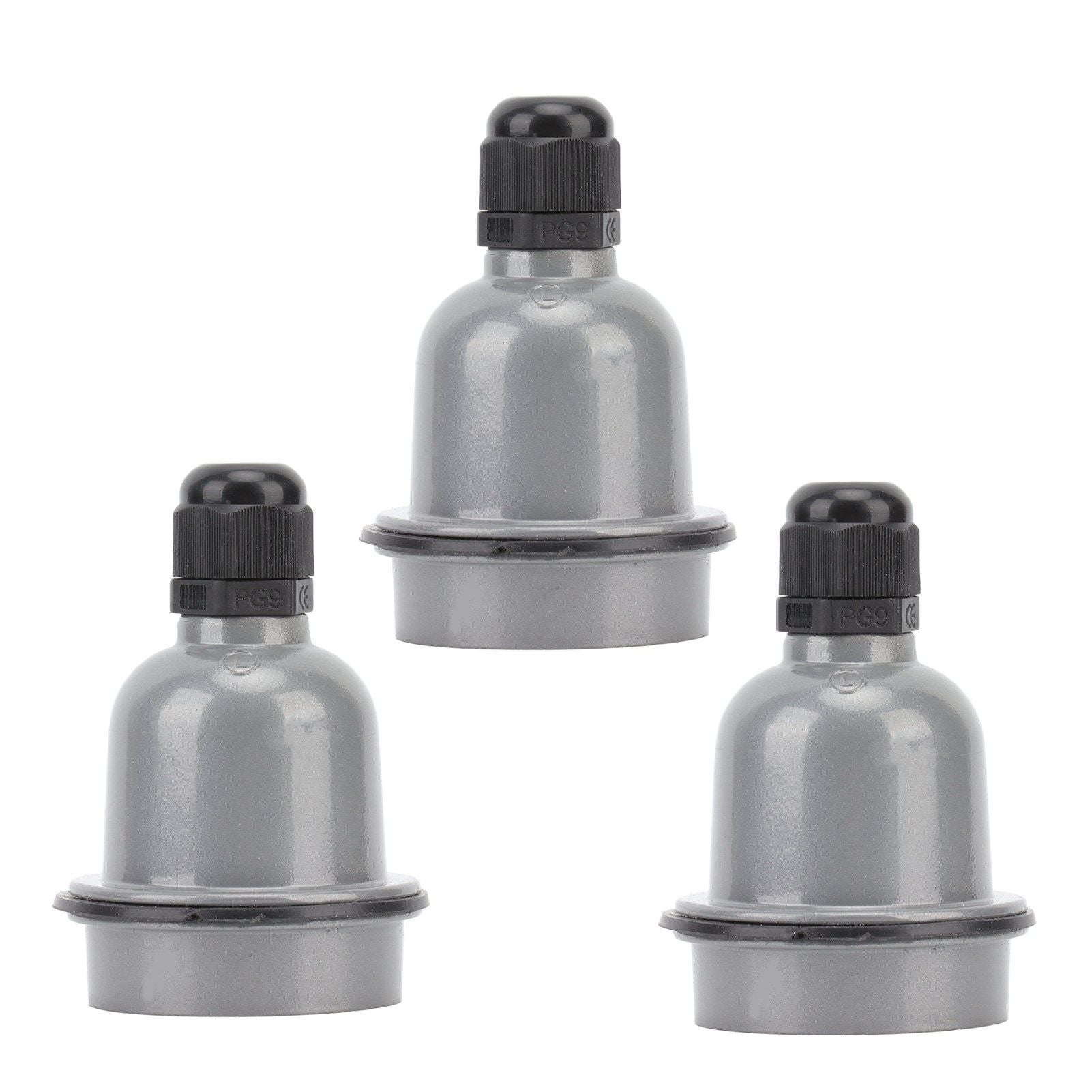 3 Pcs E27 Lamp Holder Waterproof Good Heat Insulation Anti Melting Ceramic E27 Light Socket
