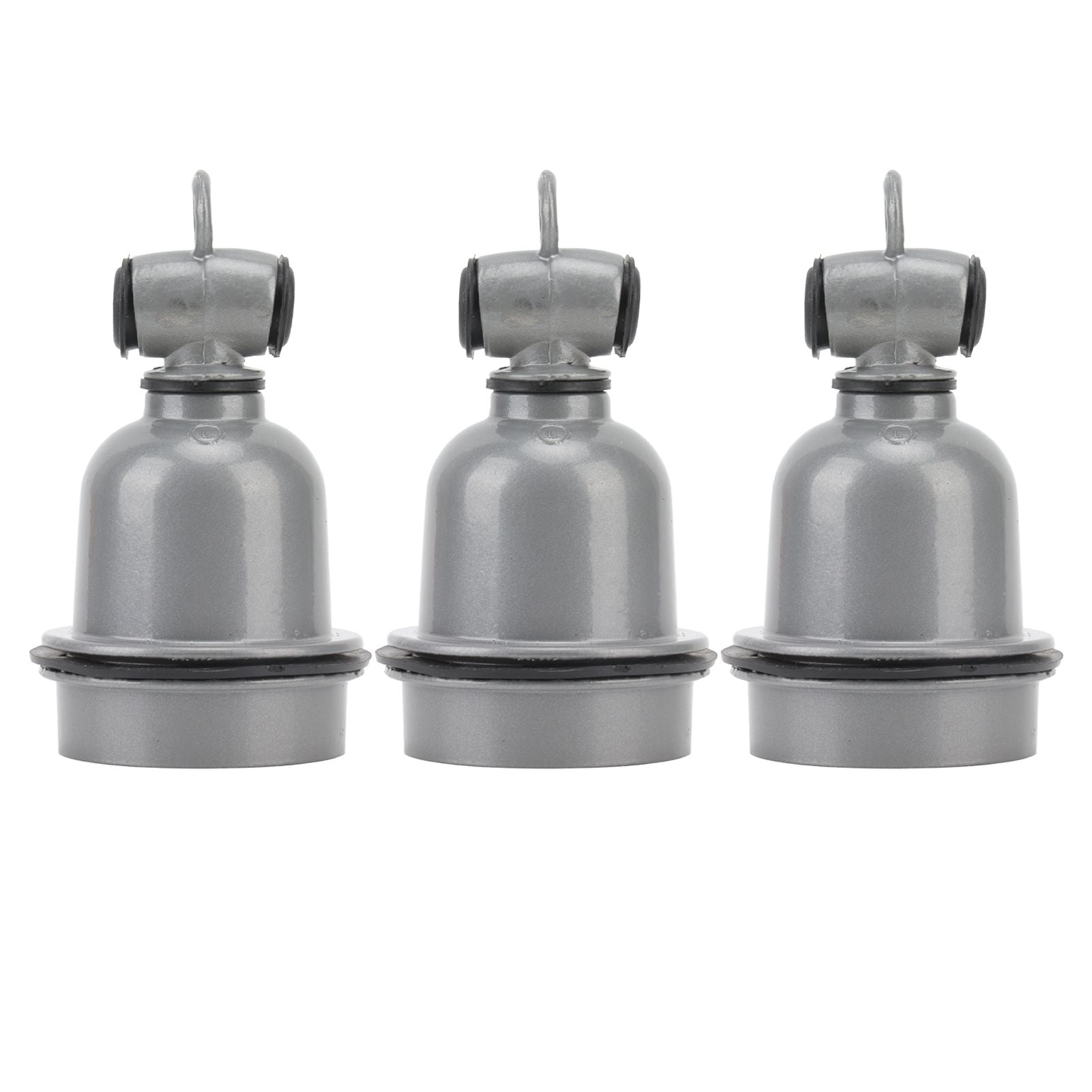 3PCS E27 Interface Lamp Socket Waterproof Thermal Insulation Small Tee Ceramic Light Holder