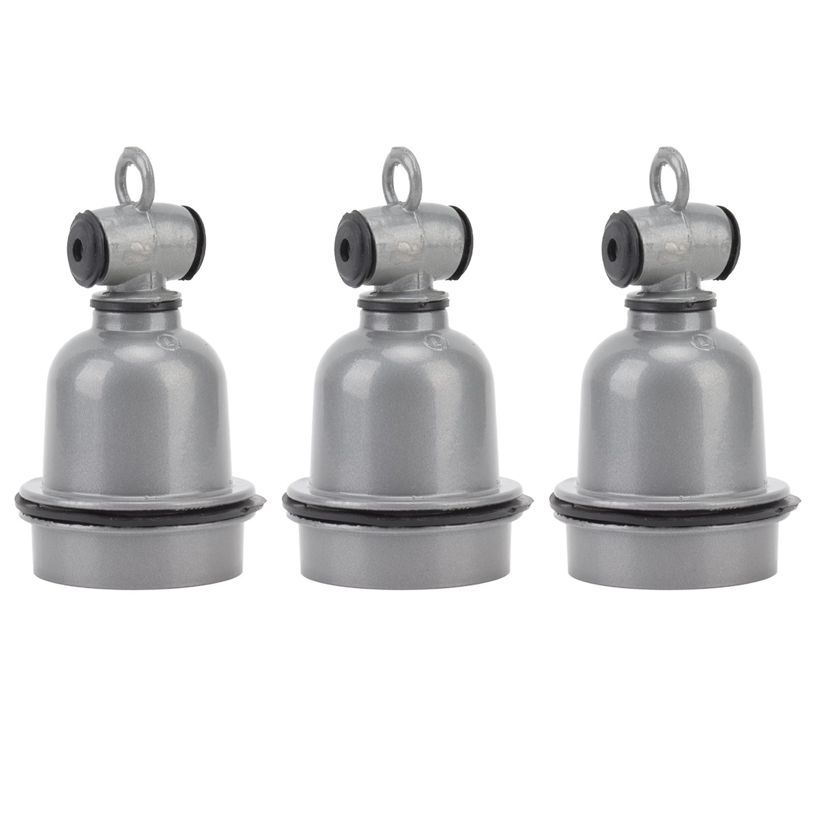 3PCS E27 Interface Lamp Socket Waterproof Thermal Insulation Small Tee Ceramic Light Holder