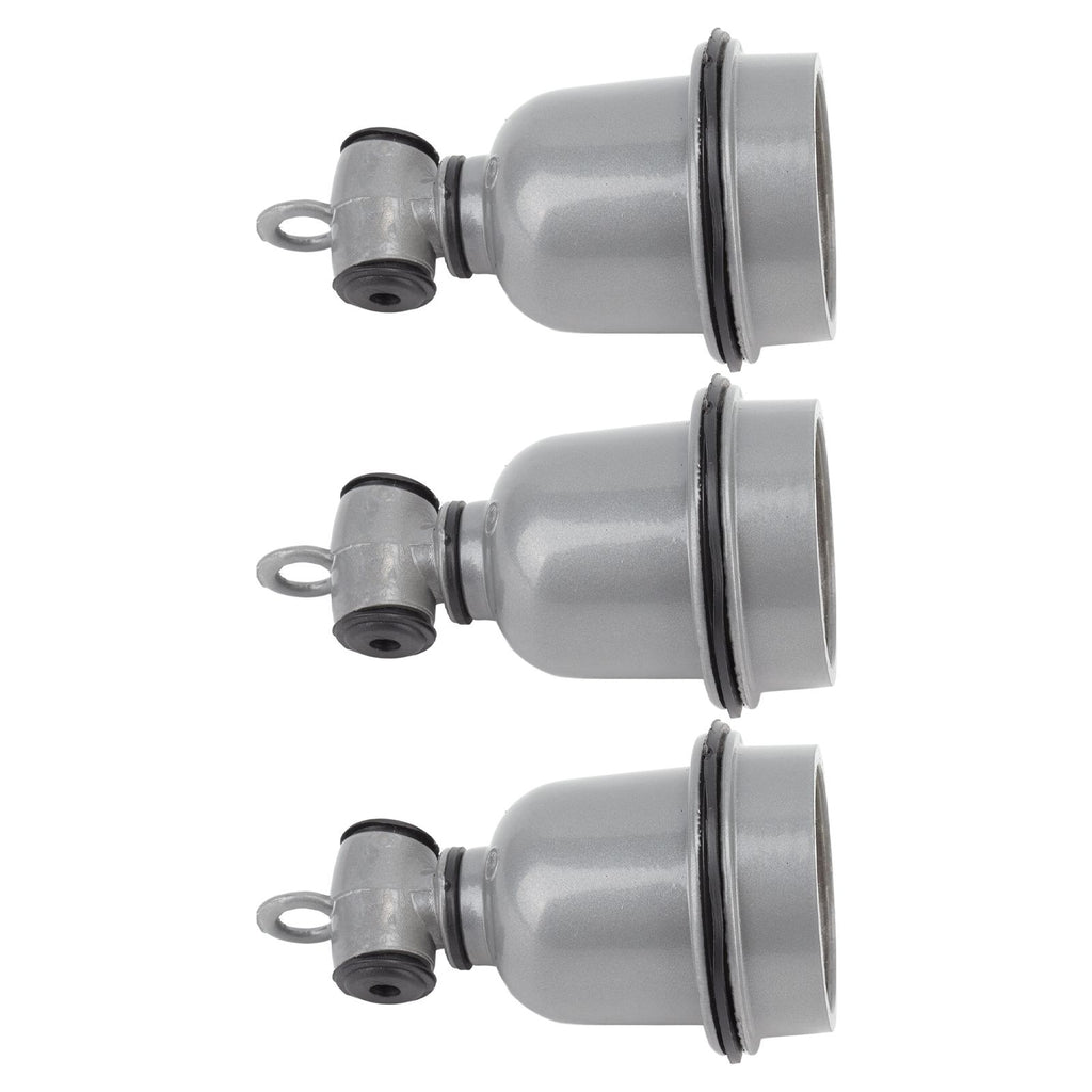 3PCS E27 Interface Lamp Socket Waterproof Thermal Insulation Small Tee Ceramic Light Holder