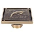 Antique Copper Waste Floor Drain Shower Bathroom Floor Drain Cover for Hotel Bath Accessories