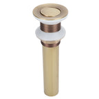 Sink Drain NonOverflow AntiClog Bathroom Wash Basin Drainer Stopper Accessory Antique(Flap without Hole )