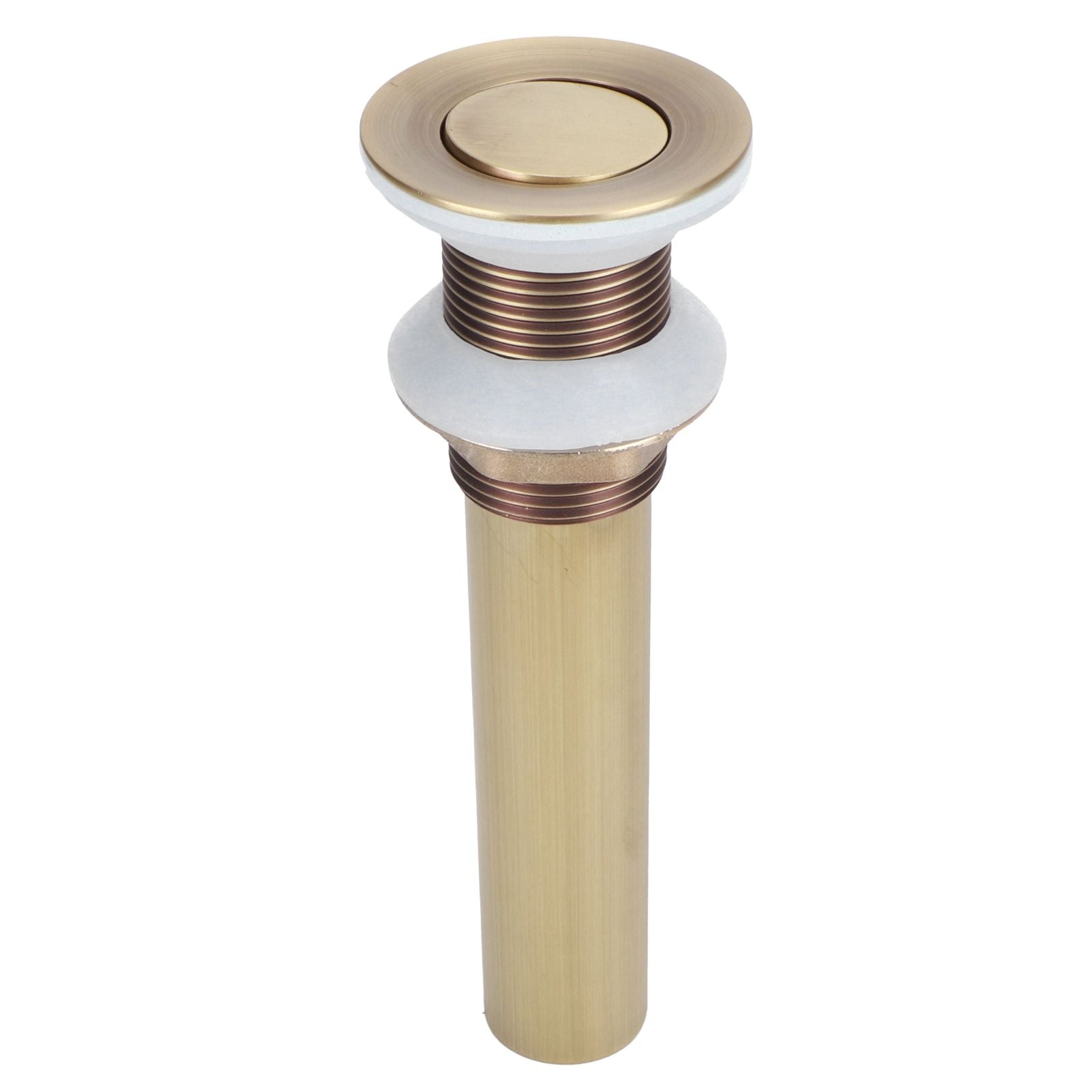 Sink Drain NonOverflow AntiClog Bathroom Wash Basin Drainer Stopper Accessory Antique(Flap without Hole )