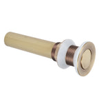 Sink Drain NonOverflow AntiClog Bathroom Wash Basin Drainer Stopper Accessory Antique(Flap without Hole )