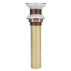 Sink Drain NonOverflow AntiClog Bathroom Wash Basin Drainer Stopper Accessory Antique(Flap without Hole )