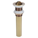 Sink Drain NonOverflow AntiClog Bathroom Wash Basin Drainer Stopper Accessory Antique(Flap without Hole )