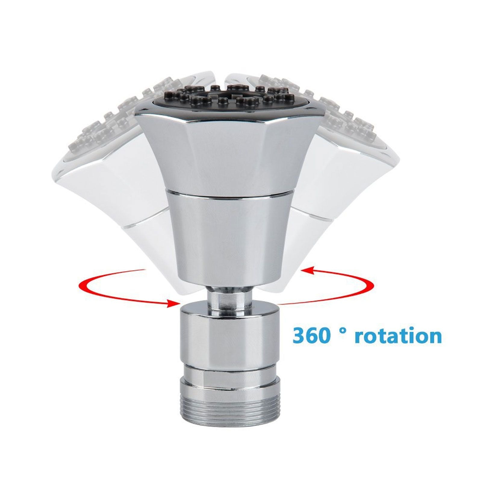G1/2 Faucet Sprayer Head 360 Degree Rotating Filter Nozzle Replacement Kitchen Accessory
