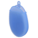 Silicone Dishwashing Brush Bath Body Face Cleansing Brush Kitchen Bathroom Cleaning ToolsBlue