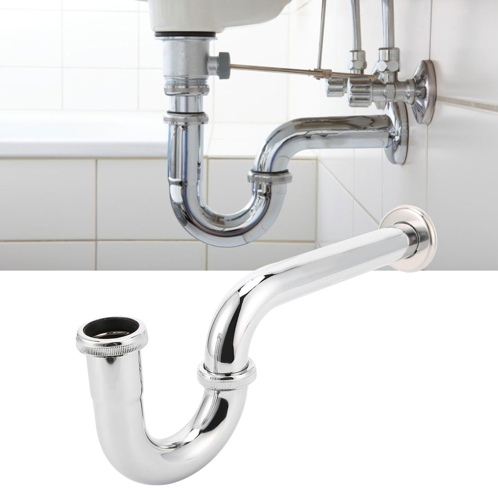 Sink Siphon Trap Waste Drain Valve Kit Washbasin Syphon Draining Pipe Plumbing Equipment