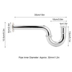 Sink Siphon Trap Waste Drain Valve Kit Washbasin Syphon Draining Pipe Plumbing Equipment