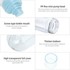 50ml Empty Travel Spray Bottle Portable Refillable Pump Cosmetic Spray Bottle Makeup Container