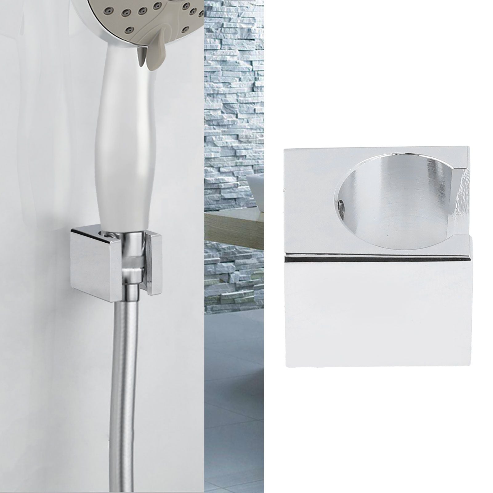 Shower Head Holder Adjustable Angle Robust Structure Pure Copper Handheld Shower Head Hanger for Shower Room