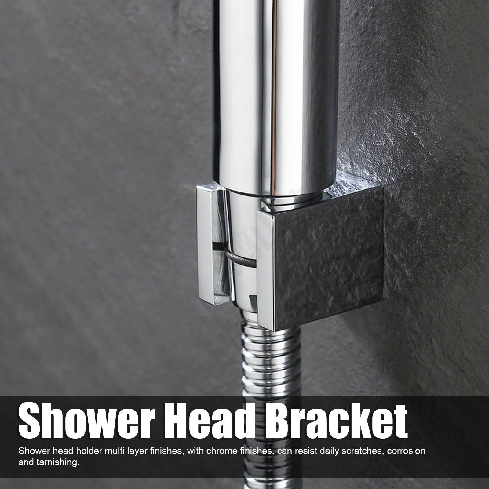 Shower Head Holder Adjustable Angle Robust Structure Pure Copper Handheld Shower Head Hanger for Shower Room