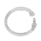 24Pcs Curtain Rings ABS Transparent O Shape Shower Curtain Hooks for Bathroom Shower Rod