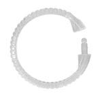 24Pcs Curtain Rings ABS Transparent O Shape Shower Curtain Hooks for Bathroom Shower Rod