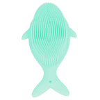 Baby Bath Brush Cartoon Whale Shape Silicone Soft Hair Baby Bath Shampoo Massage Cleaning Shower Brush Kids Bath Toys Green