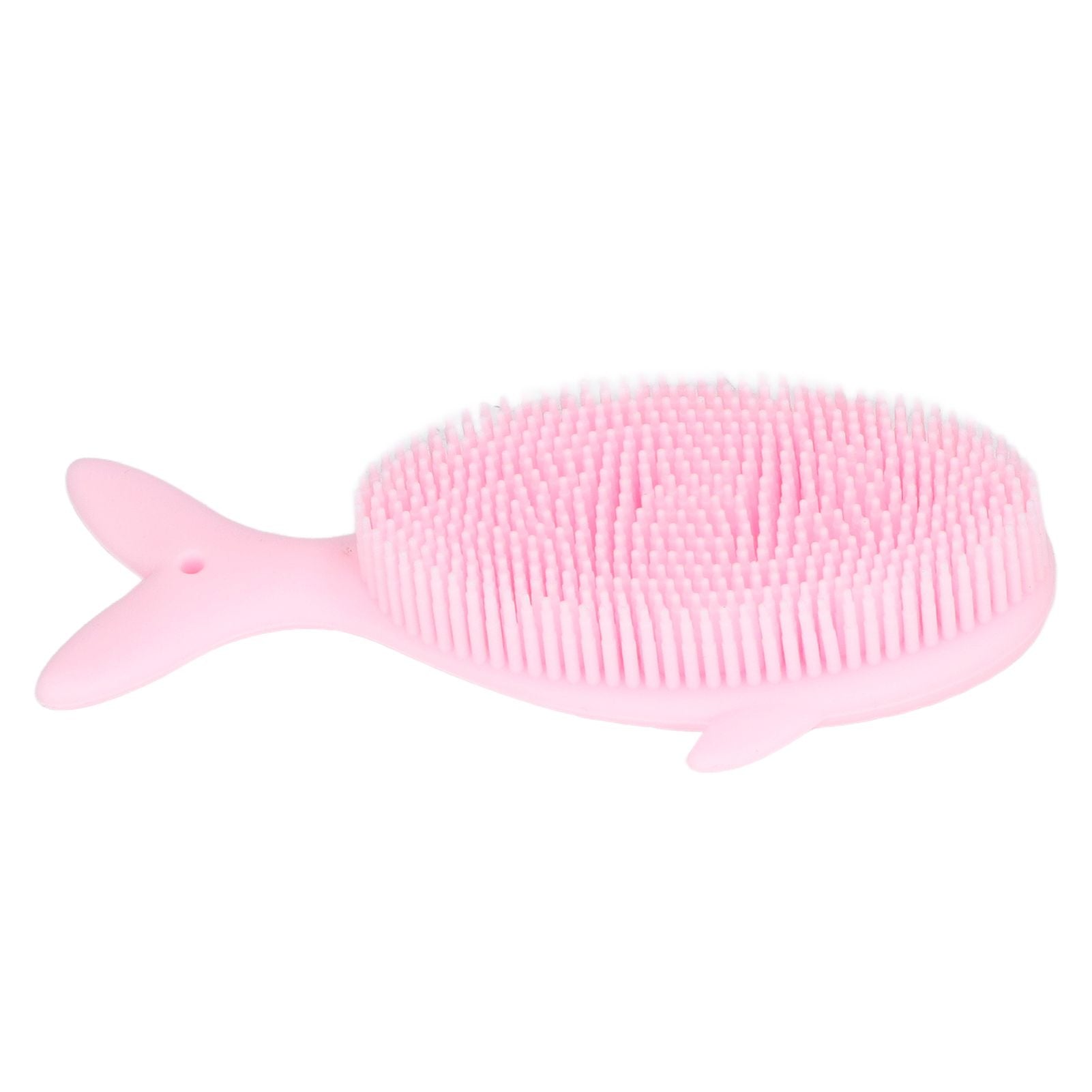 Baby Bath Brush Cartoon Whale Shape Silicone Soft Hair Baby Bath Shampoo Massage Cleaning Shower Brush Kids Bath Toys Pink