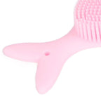 Baby Bath Brush Cartoon Whale Shape Silicone Soft Hair Baby Bath Shampoo Massage Cleaning Shower Brush Kids Bath Toys Pink