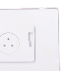 Bathroom Waterproof Anti Fog Touch Screen Mobile Phone Case Wall Mount Sealed Protective Cover Computer Tablet Storage Case Box 9802W White