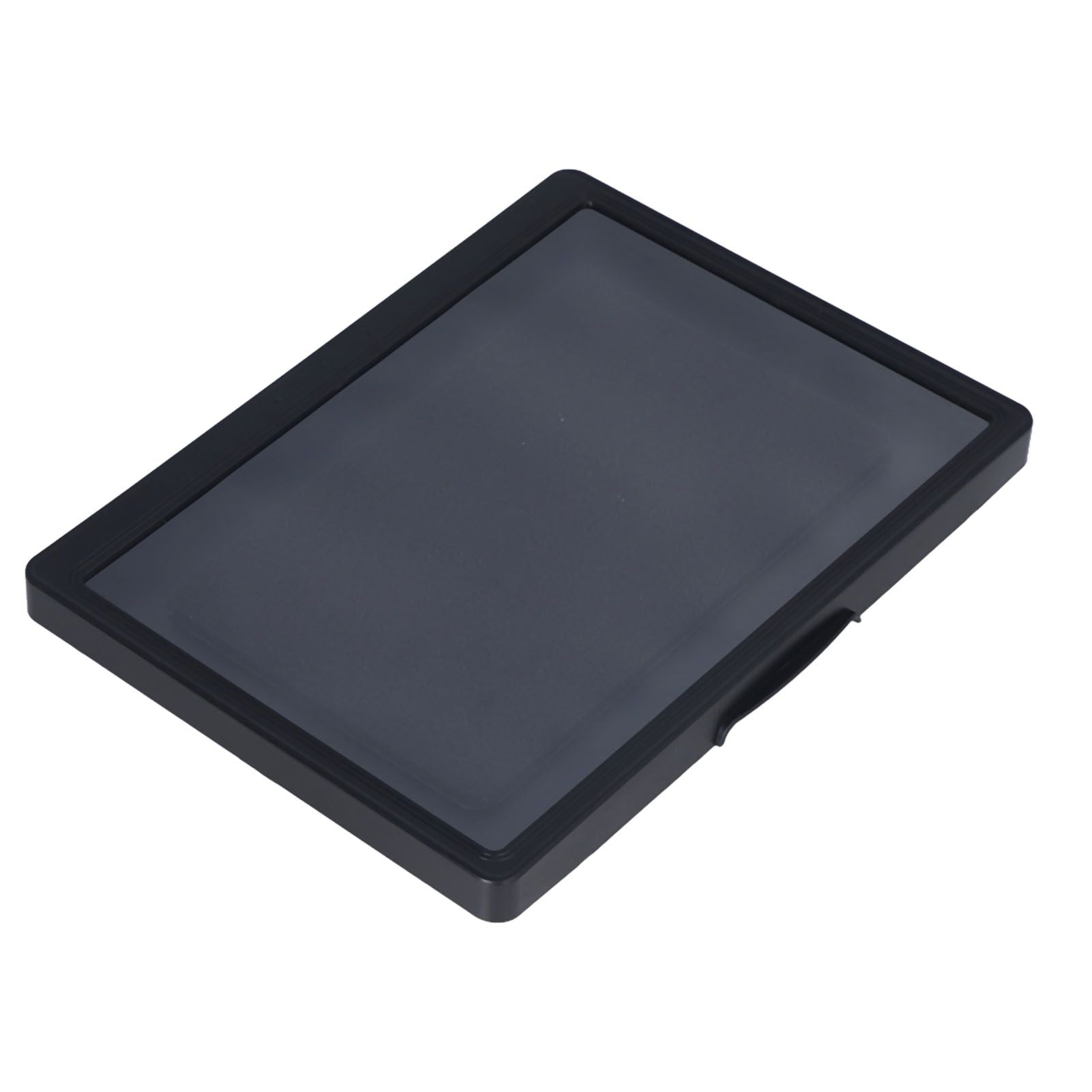 Bathroom Waterproof Anti Fog Touch Screen Mobile Phone Case Wall Mount Sealed Protective Cover Computer Tablet Storage Case Box 9802B Black