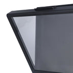 Bathroom Waterproof Anti Fog Touch Screen Mobile Phone Case Wall Mount Sealed Protective Cover Computer Tablet Storage Case Box 9802B Black