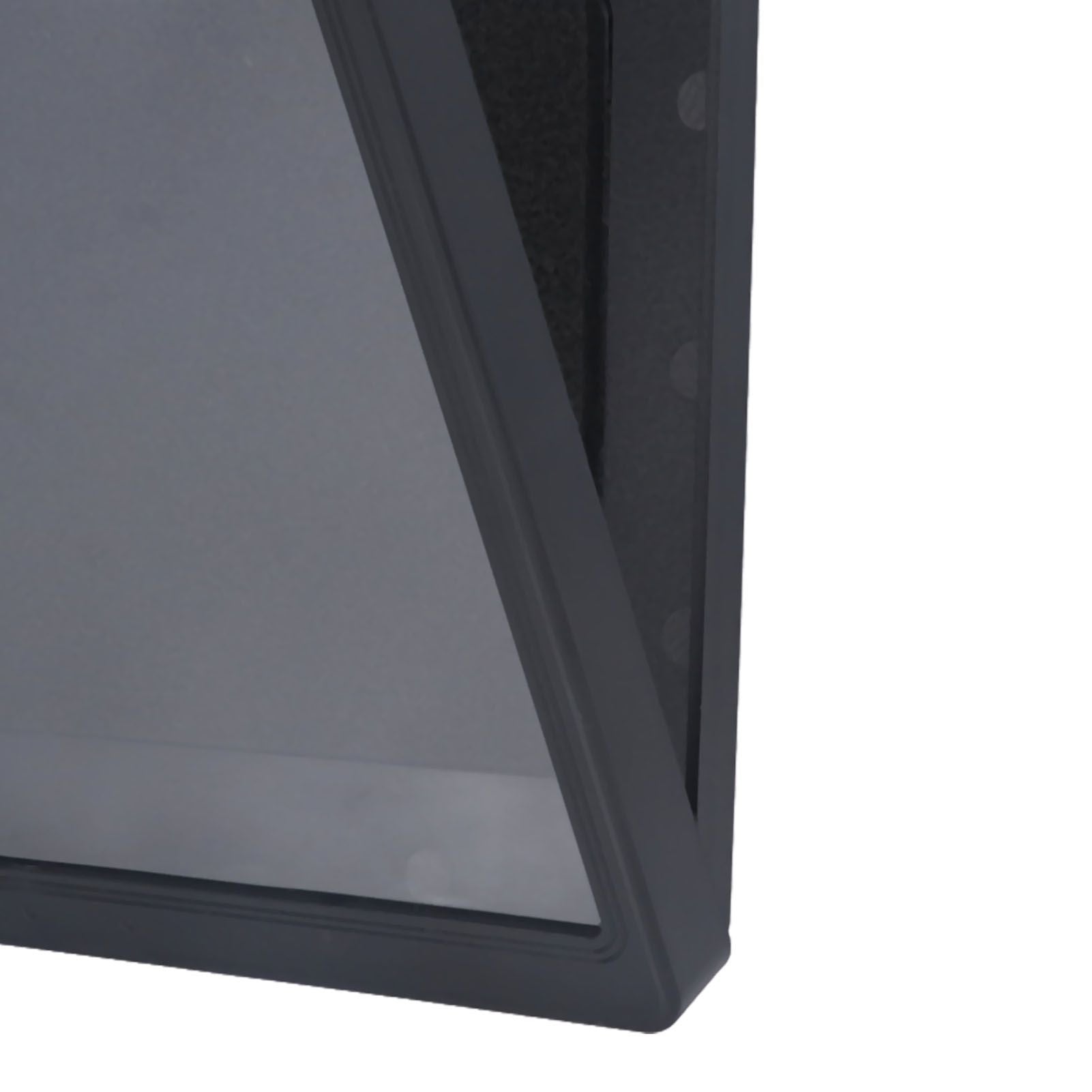 Bathroom Waterproof Anti Fog Touch Screen Mobile Phone Case Wall Mount Sealed Protective Cover Computer Tablet Storage Case Box 9802B Black