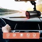 150W Portable 2 in 1 Auto Cooling Heating Fan Heater Car Defroster 12V Car Cigarette Lighter