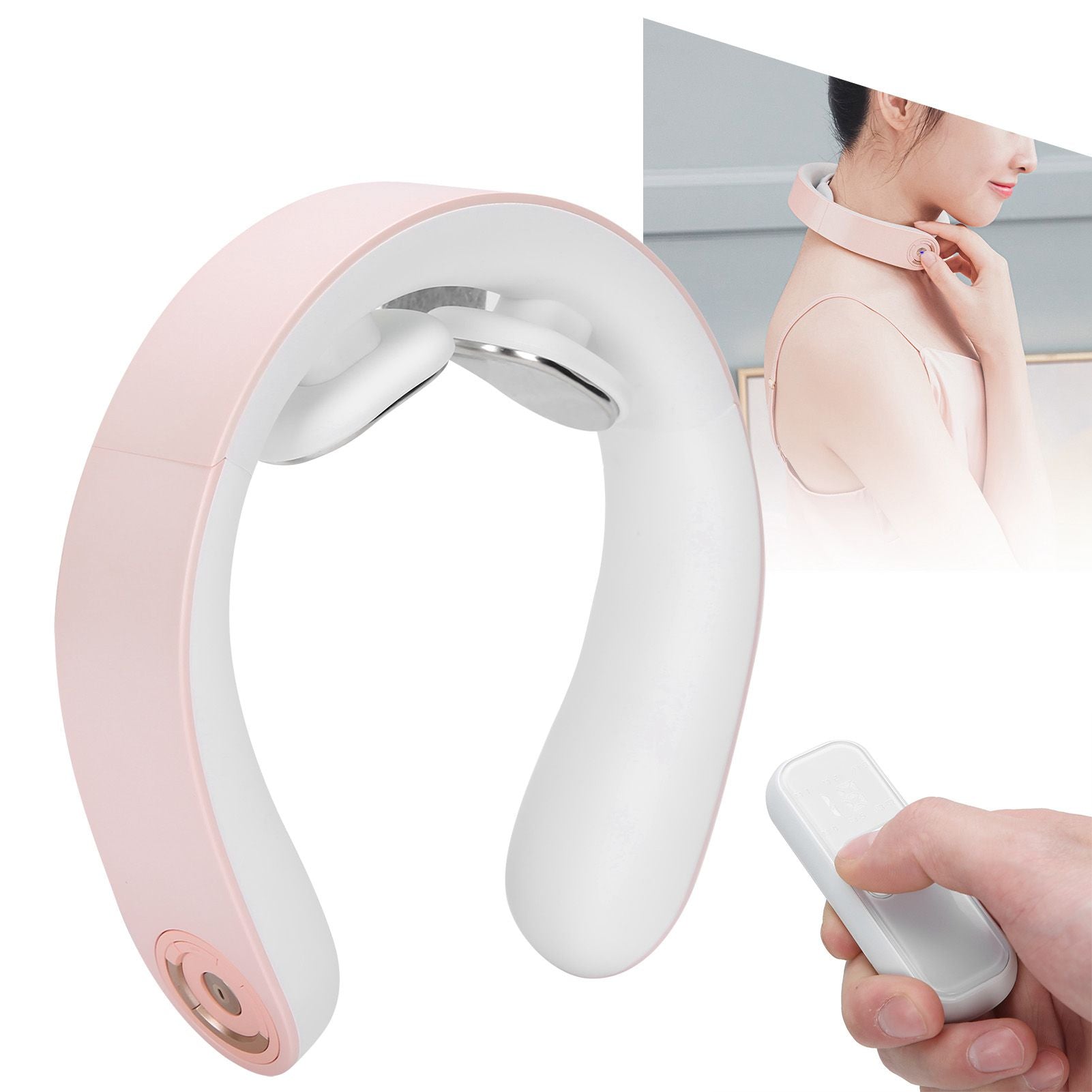 Pulse Neck Massager 15 Levels Adjustable 42℃ Constant Temperature Intelligent Massage Instrument