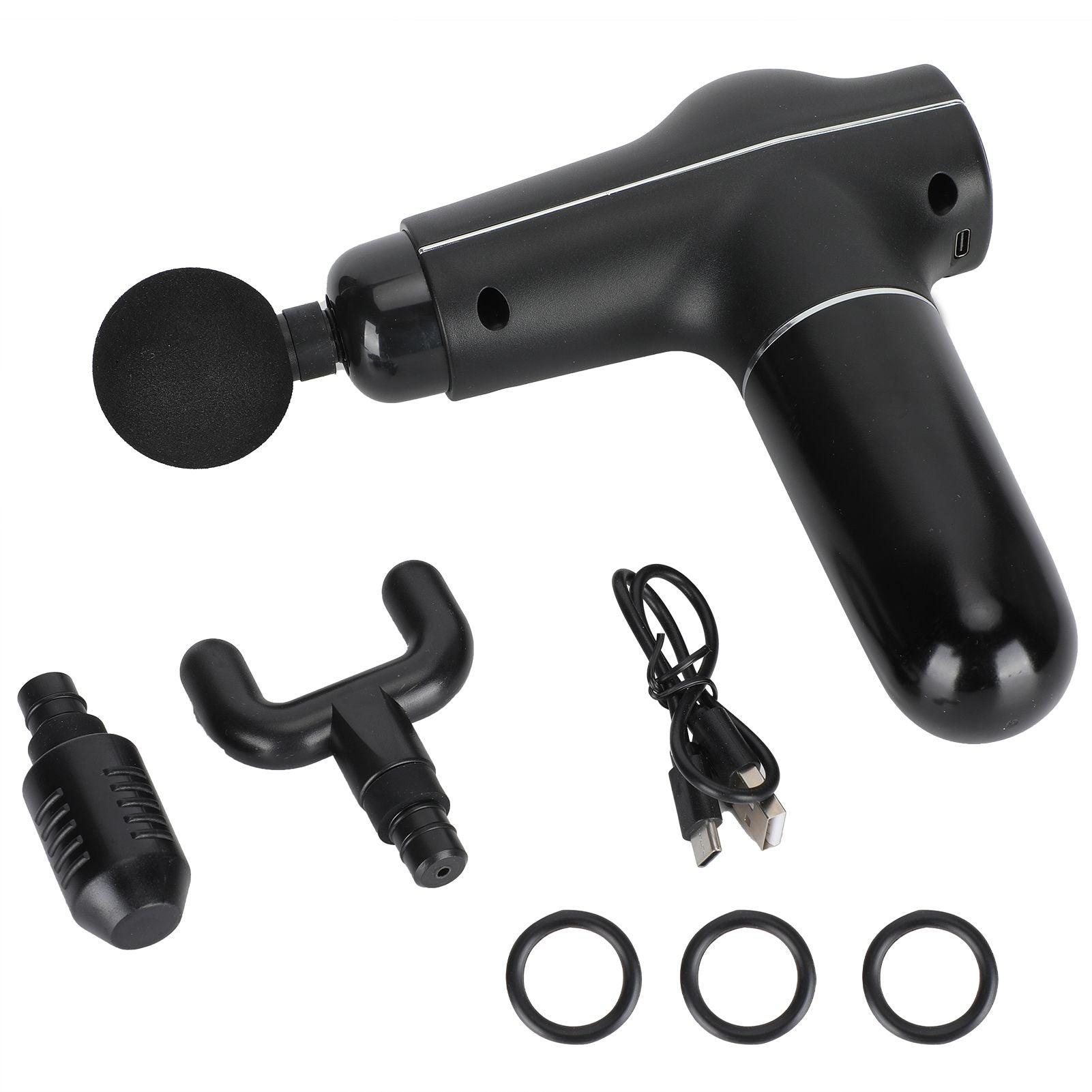 Mini Muscle Stimulator Body Relaxation Portable Muscle Massager Equipment with 3 Gears(Black Metallic PaintUV Varnishing )
