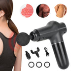 Mini Muscle Stimulator Body Relaxation Portable Muscle Massager Equipment with 3 Gears(Black Metallic PaintUV Varnishing )