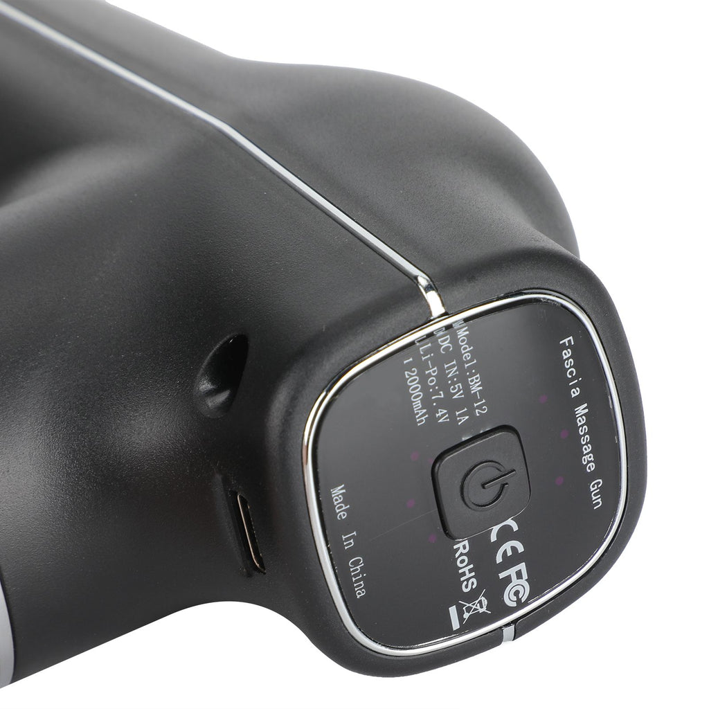 Mini Muscle Stimulator Body Relaxation Portable Muscle Massager Equipment with 3 Gears(Black Metallic PaintUV Varnishing )