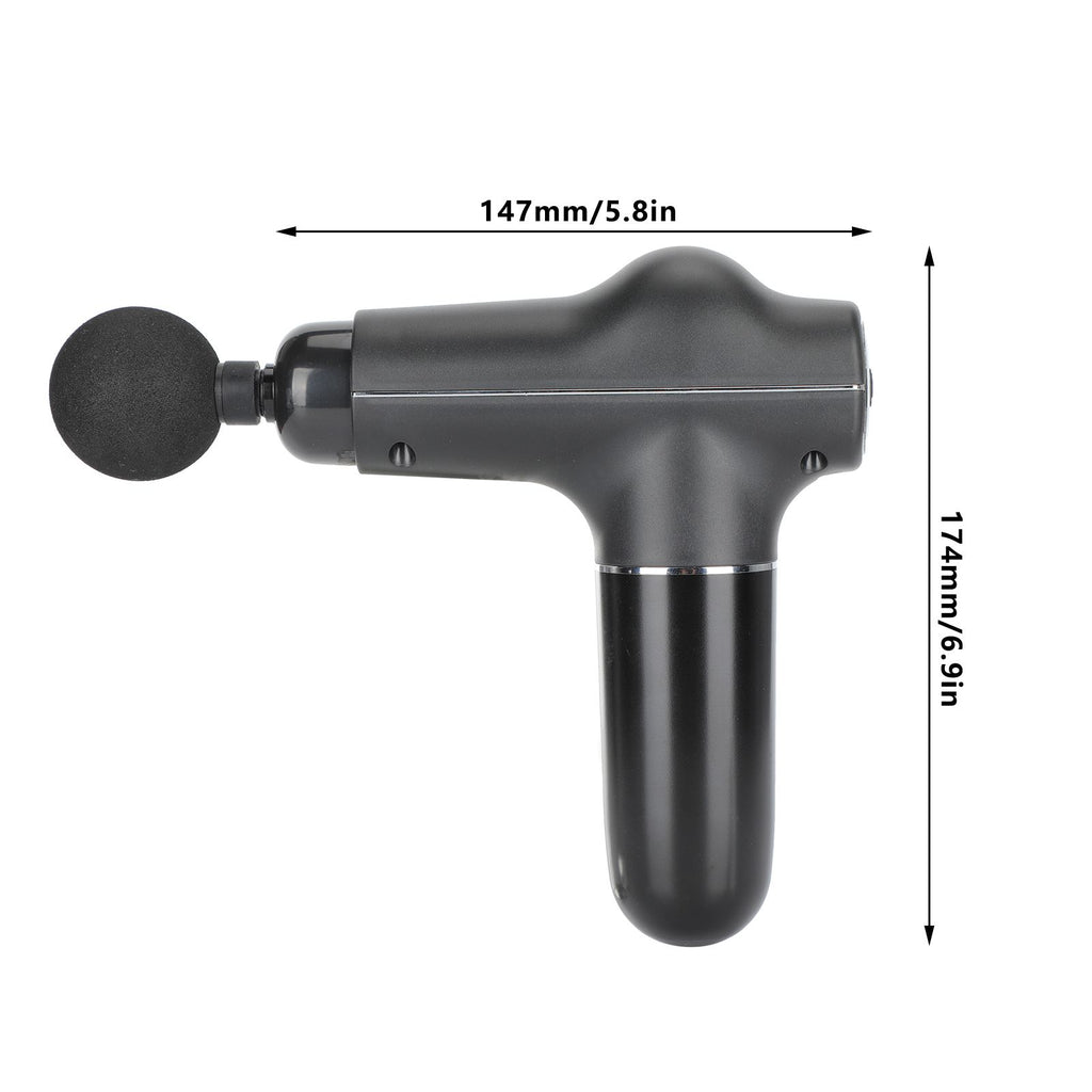 Mini Muscle Stimulator Body Relaxation Portable Muscle Massager Equipment with 3 Gears(Black Metallic PaintUV Varnishing )