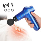 Mini Muscle Stimulator Body Relaxation Portable Muscle Massager Equipment with 3 Gears(Blue Metallic PaintUV Varnishing )