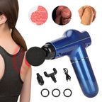Mini Muscle Stimulator Body Relaxation Portable Muscle Massager Equipment with 3 Gears(Blue Metallic PaintUV Varnishing )