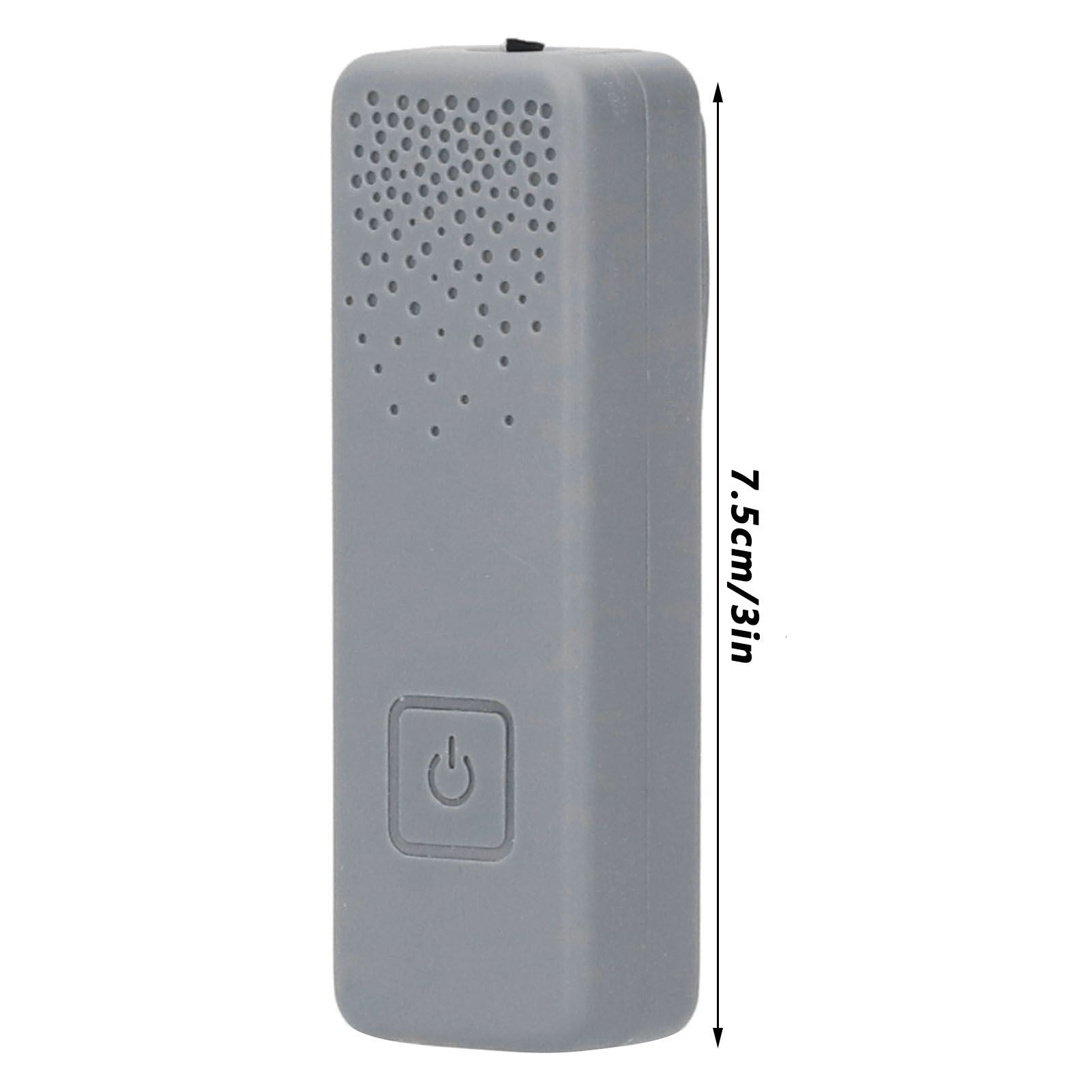 Air Purifier 8 Million Negative Ion Air Cleaner Tie Clip Portable Ion Generator USB ChargingGray