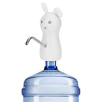 Electric Water Dispenser Portable USB Charging 450ml Quantitative for 4.5L‑18.9L Barreled Water Rabbit Shape
