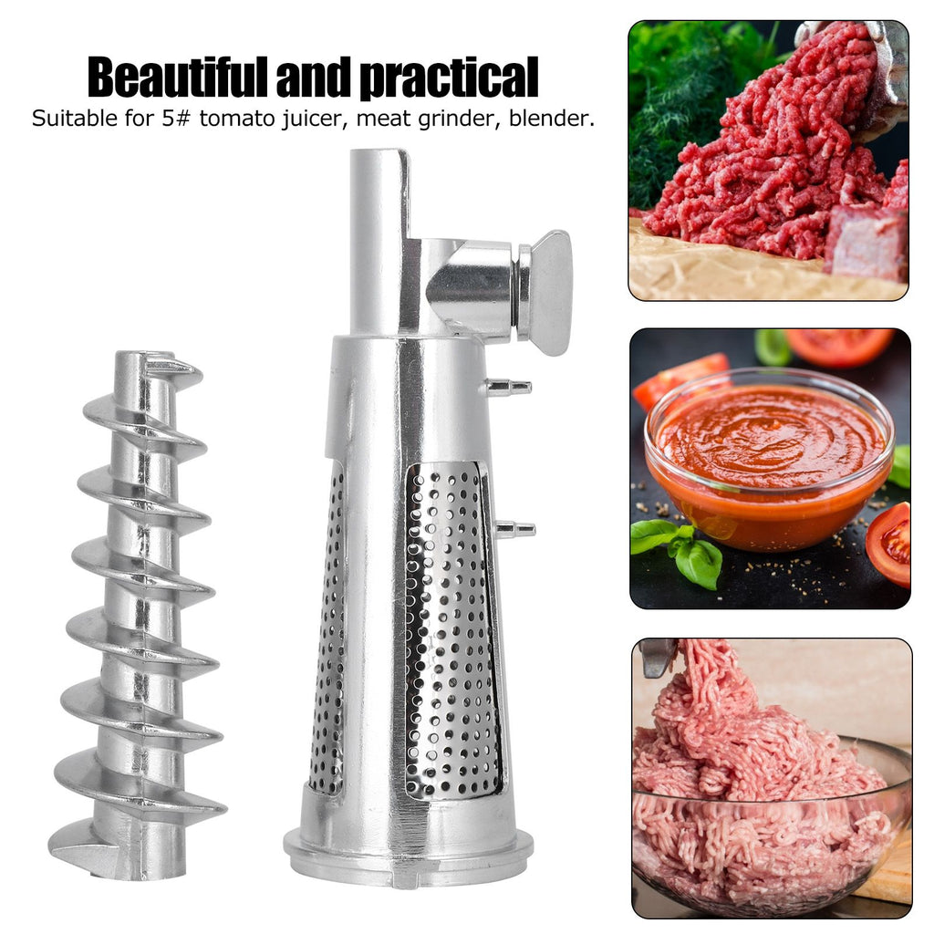 Meat Grinder Tomato Juicer Screw Shaft Filter Sleeve Baffle Accessories for Mixer Attachment
