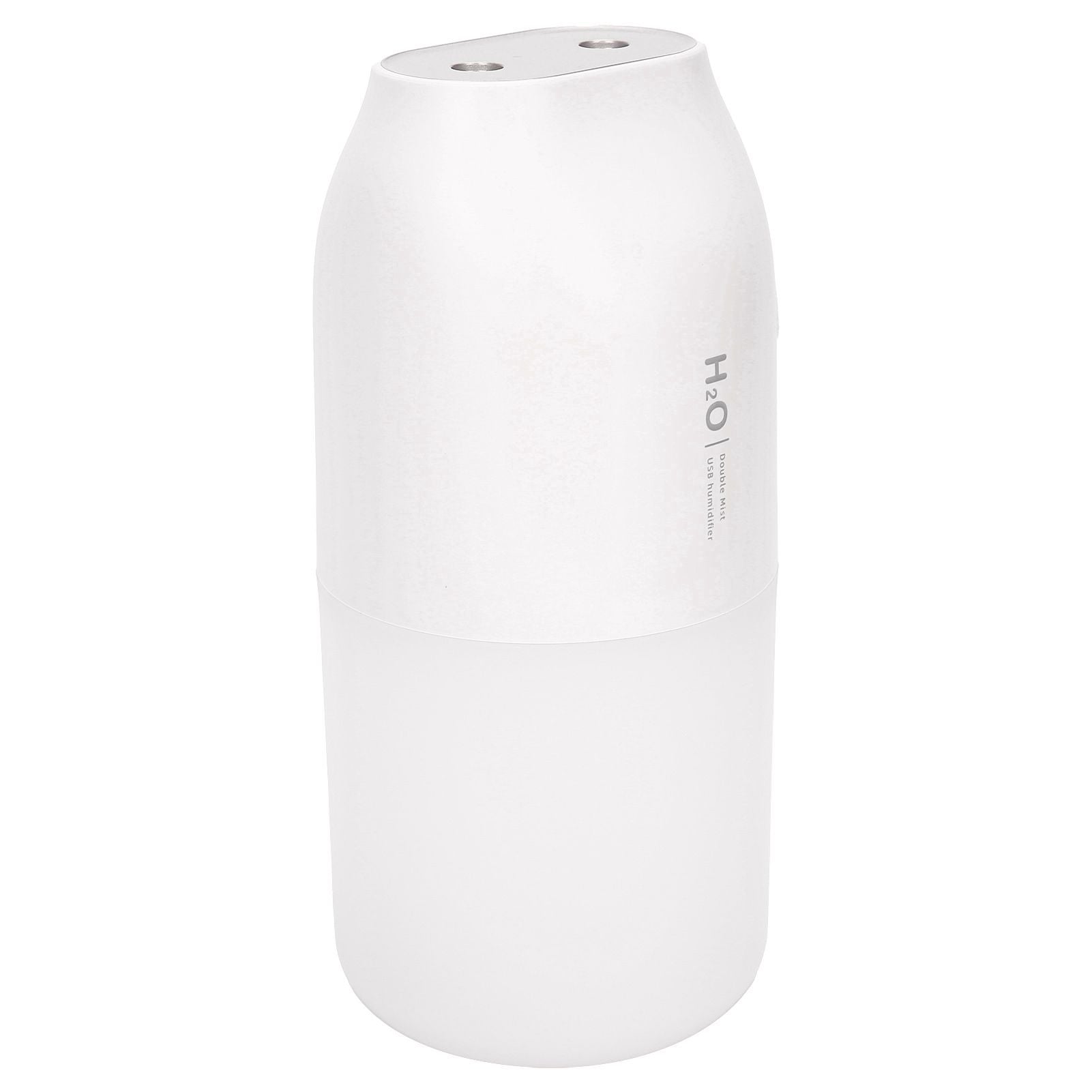 300ml Double Spray Humidifier Diffuser USB Charging Nanometer Atomization 2 Gears Night LightWhite