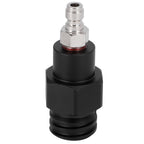 8mm Male Quick Plug to Male Thread TR21-4 CO2 Cylinder Tank Adapter Connector for Soda Club(Black )