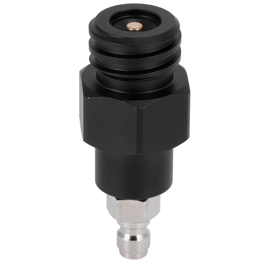 8mm Male Quick Plug to Male Thread TR21-4 CO2 Cylinder Tank Adapter Connector for Soda Club(Black )