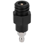 8mm Male Quick Plug to Male Thread TR21-4 CO2 Cylinder Tank Adapter Connector for Soda Club(Black )