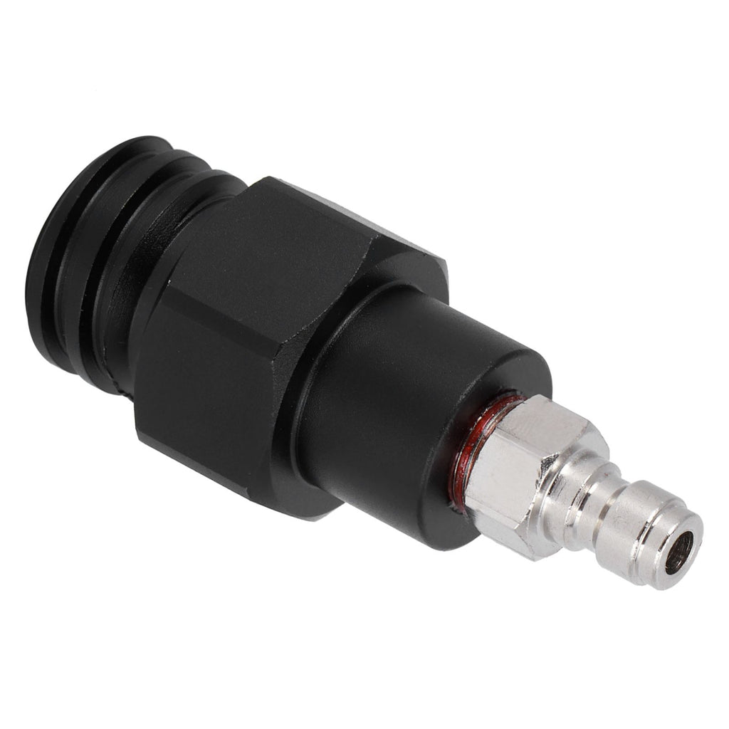8mm Male Quick Plug to Male Thread TR21-4 CO2 Cylinder Tank Adapter Connector for Soda Club(Black )