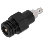 8mm Male Quick Plug to Male Thread TR21-4 CO2 Cylinder Tank Adapter Connector for Soda Club(Black )
