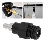 8mm Male Quick Plug to Male Thread TR21-4 CO2 Cylinder Tank Adapter Connector for Soda Club(Black )