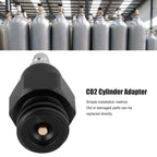 8mm Male Quick Plug to Male Thread TR21-4 CO2 Cylinder Tank Adapter Connector for Soda Club(Black )