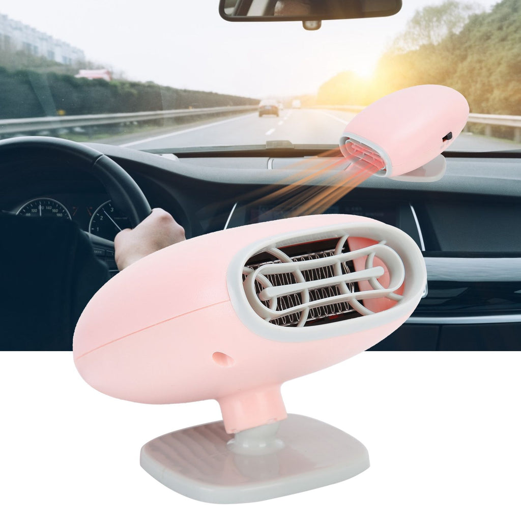 150W 12V Fan Heater 360 Degree Rotation Portable Windscreen Defroster Cigar Lighter for Car
