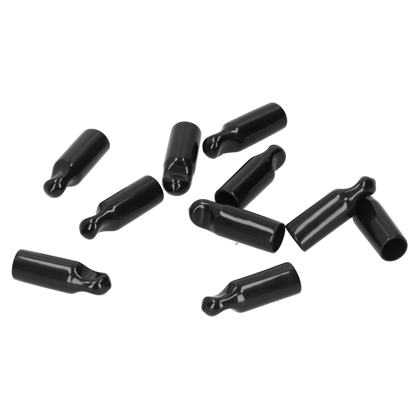 10Pcs Beer Tap Cap Rubber Covers Accessory for Beer Barrel Draft Beer Faucet Black